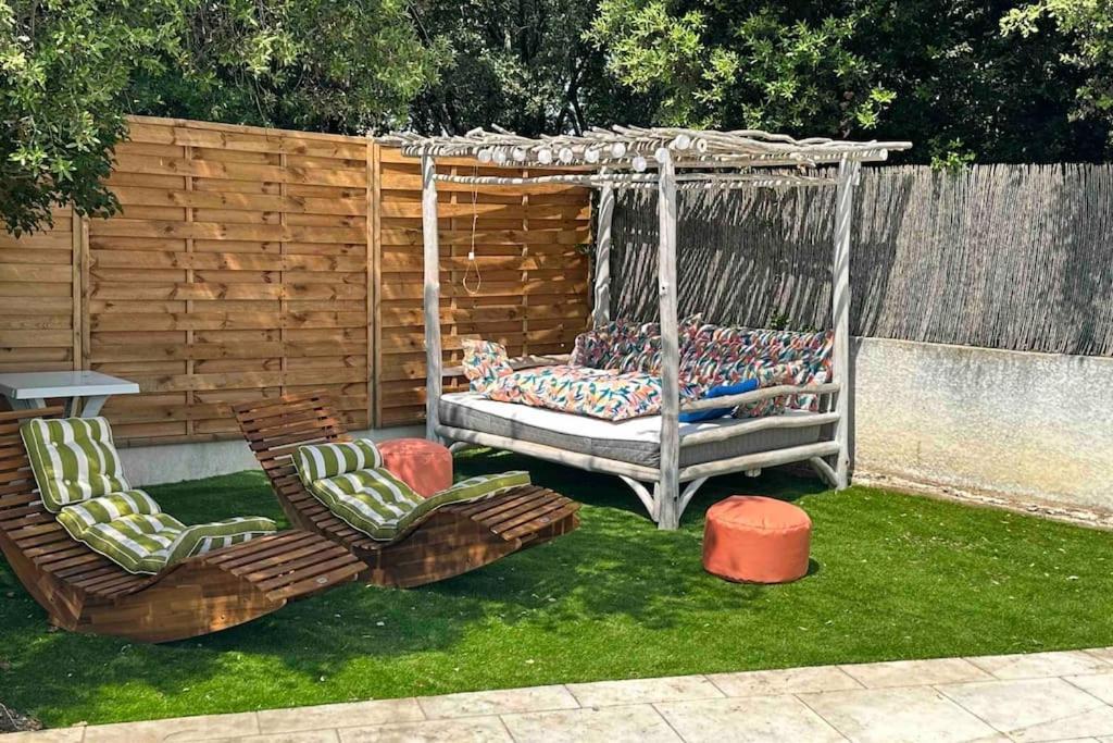 Appart Independent Garden Pool & Spa Sussargues Екстер'єр фото