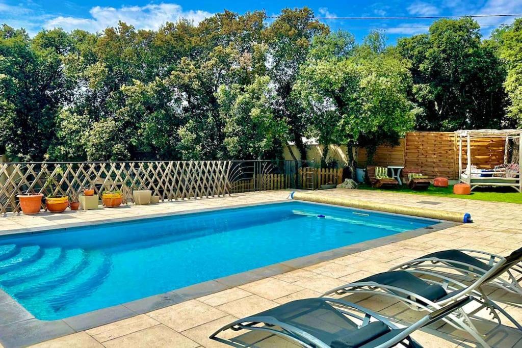 Appart Independent Garden Pool & Spa Sussargues Екстер'єр фото