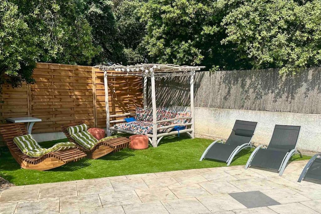 Appart Independent Garden Pool & Spa Sussargues Екстер'єр фото